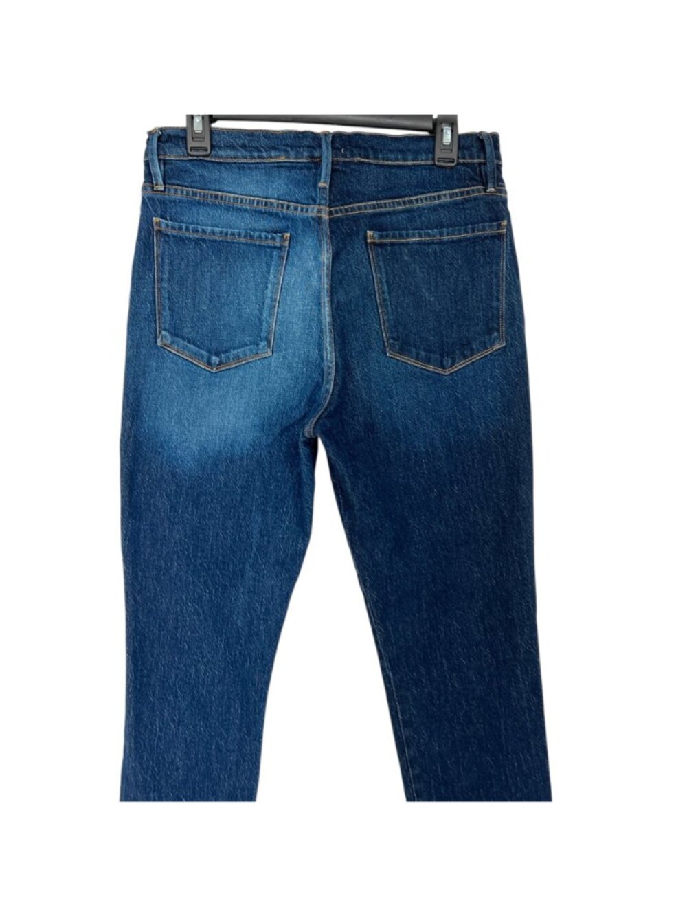 Frame Le Sylvie Slender Straight Jeans Two-Tone Denim Cropped Size 29 - Picture 7 of 12